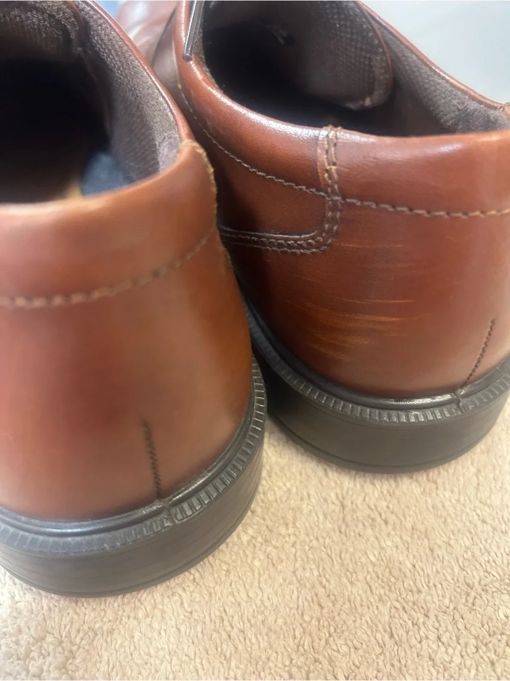 ECCO MENS HELSINKI CLASSIC OXFORDS. Chestnut leather. Size 42 (8/8.5) NICE